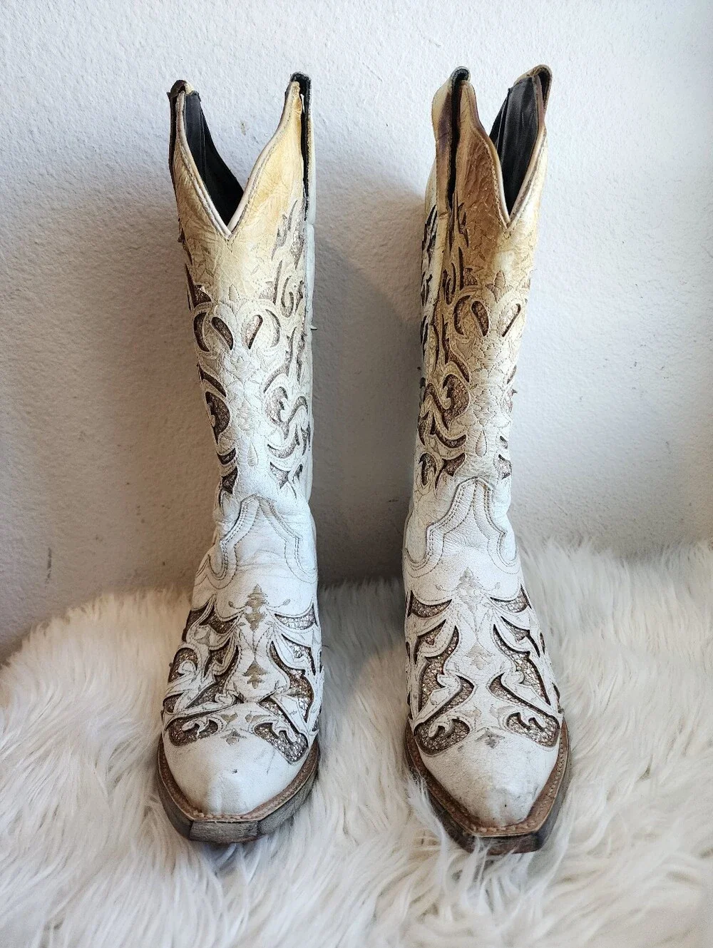 J.B DILLON RESERVED GLITTER COWGIRL BOOTS EXCELLENT COND. SIZE 5C